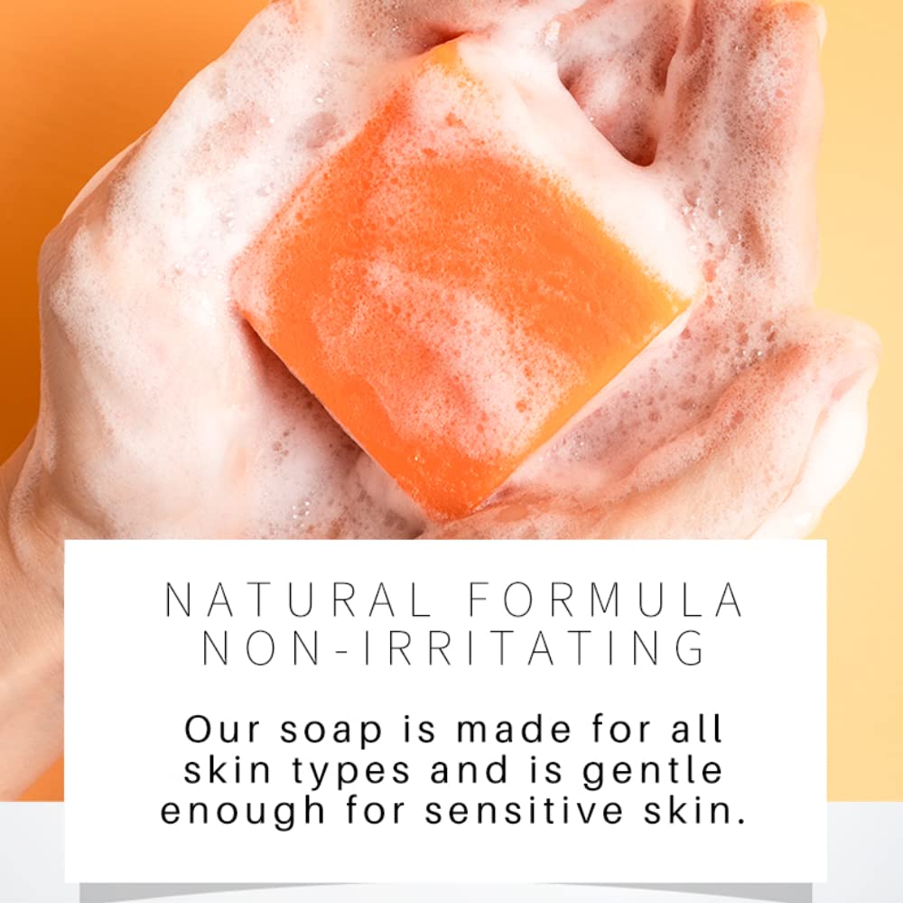 Lanthome - Turmeric Cleansing Soap Bar | Face | Body Soap | Cleanses Skin | Reduces Acne | Refining Pores | Natural Turmeric | Skin Care Soap | All Skin Types | 100g | - Beauty Exchange Beauty Supply