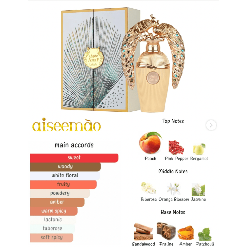 Lattafa Afeef Unisex Eau de Parfum 3.5 oz - Beauty Exchange Beauty Supply