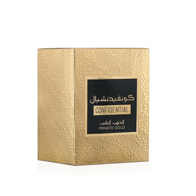 Lattafa Confidential Private Gold – Unisex Eau de Parfum Spray – Bold, Luxurious Scent – 100ML (3.4 OZ) - Beauty Exchange Beauty Supply