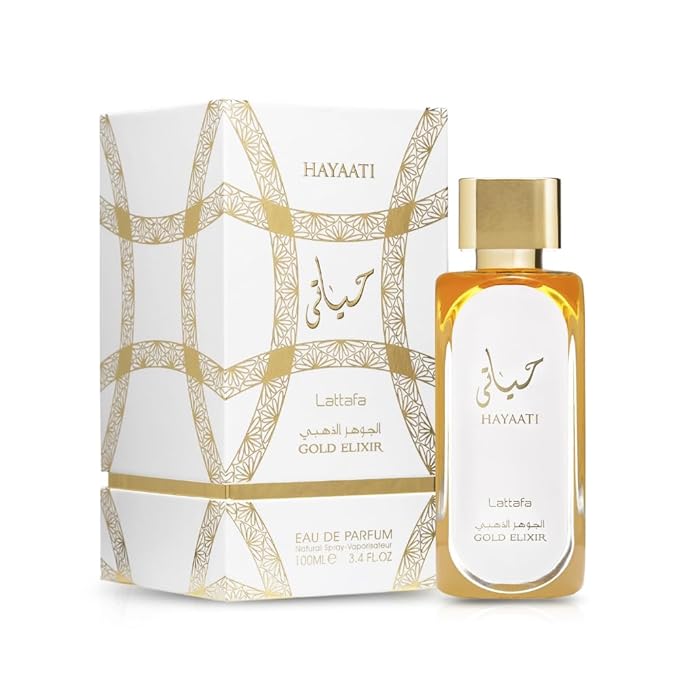 Lattafa Hayaati Gold Elixir Unisex Perfume Spray – 3.4 oz - Beauty Exchange Beauty Supply
