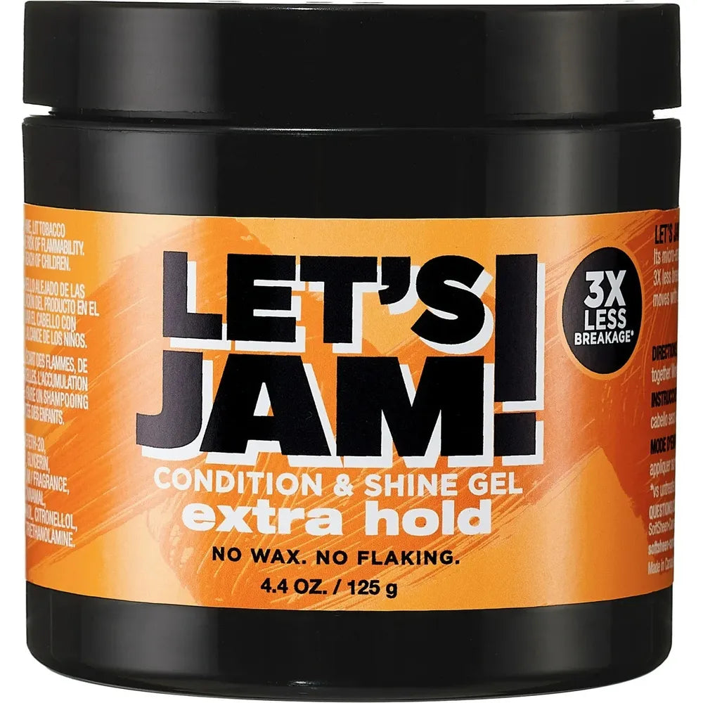 Let’s Jam! Condition & Shine Gel – Frizz Control for Smoother Styles – 4.4oz / 14oz - Beauty Exchange Beauty Supply