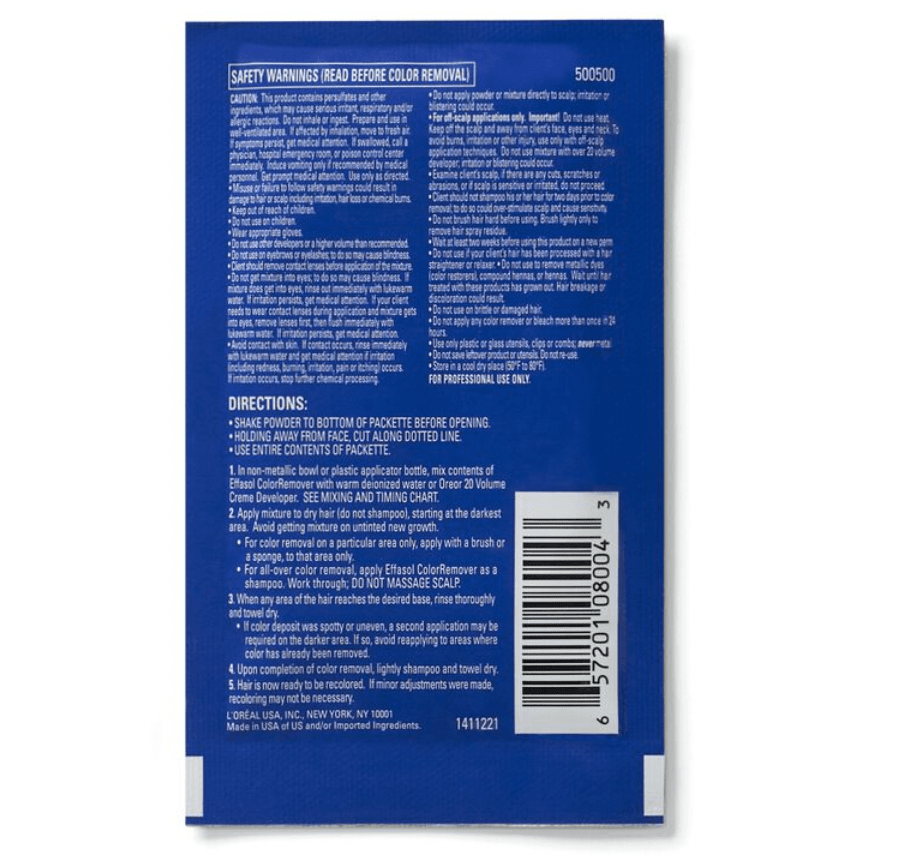 L’Oréal Effasol Color Remover – 22 g - Beauty Exchange Beauty Supply