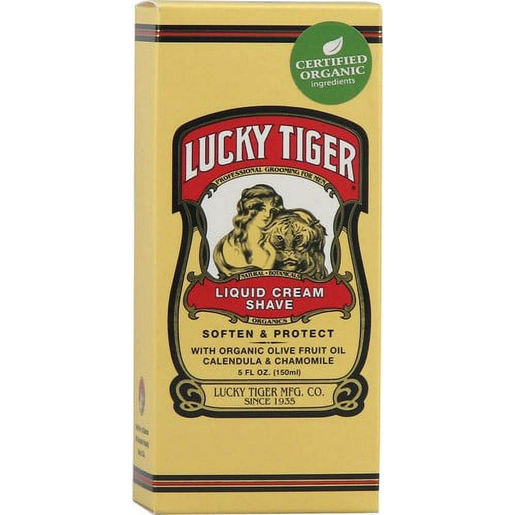 Lucky Tiger Liquid Cream Shave – Classic Barbershop Smoothness | 8 oz - Beauty Exchange Beauty Supply