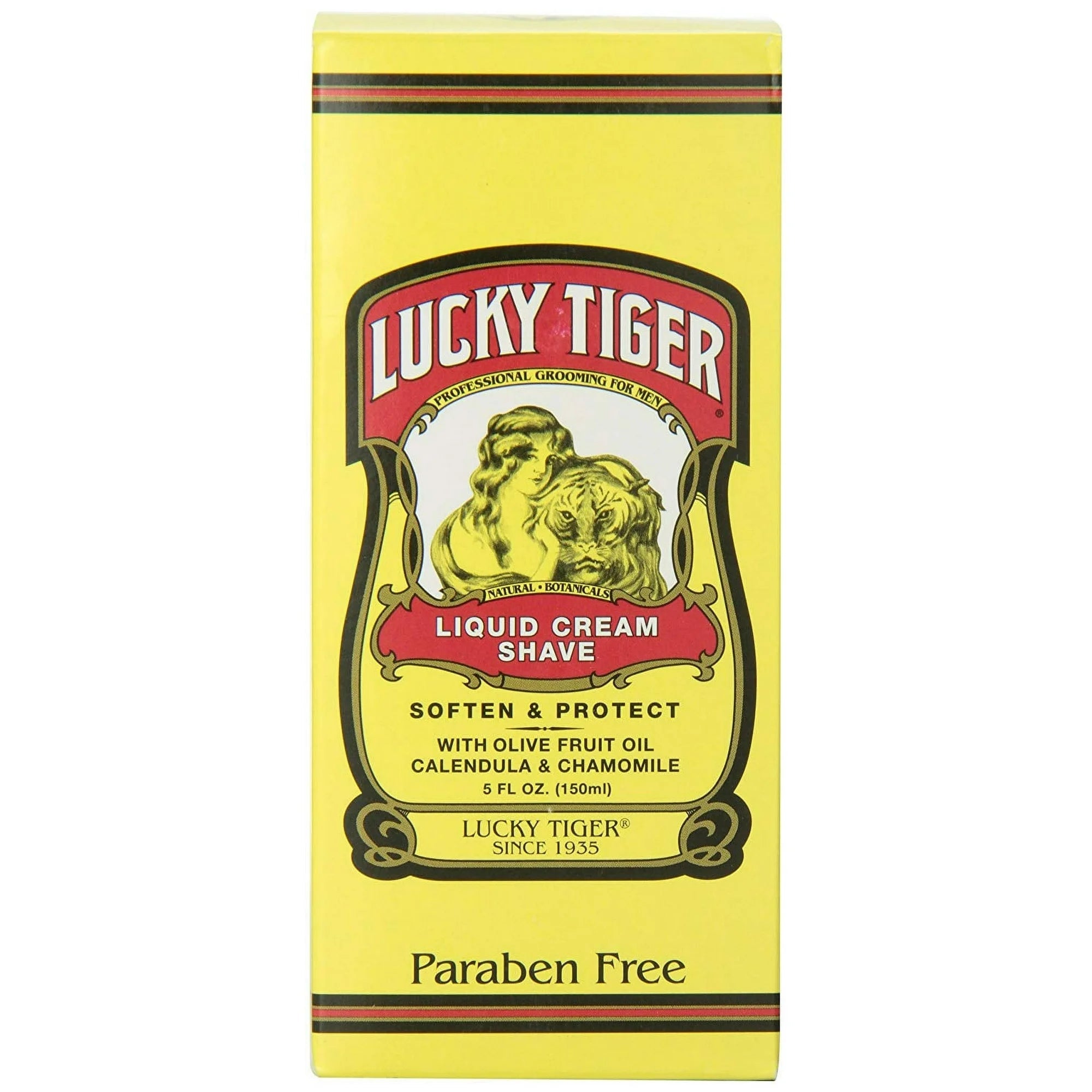 Lucky Tiger Liquid Cream Shave โ Classic Barbershop Smoothness | 8 oz - Beauty Exchange Beauty Supply