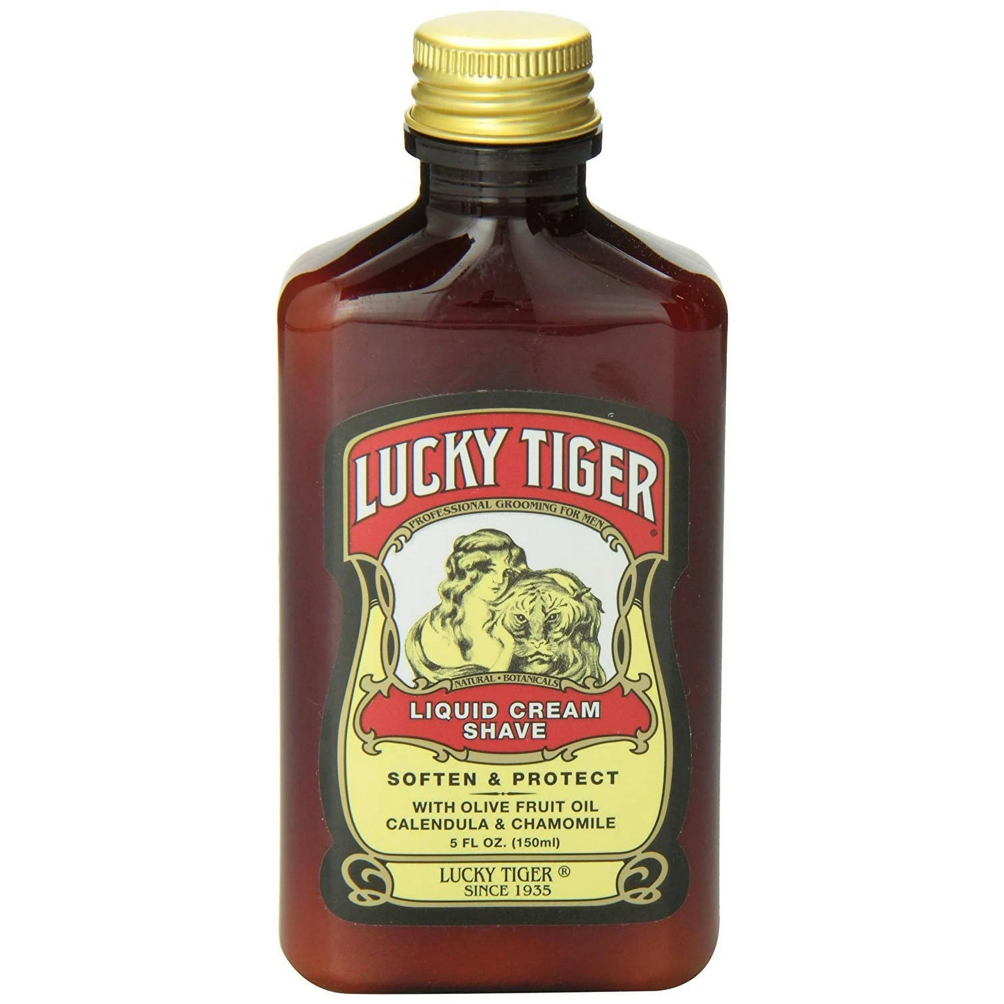 Lucky Tiger Liquid Cream Shave โ Classic Barbershop Smoothness | 8 oz - Beauty Exchange Beauty Supply