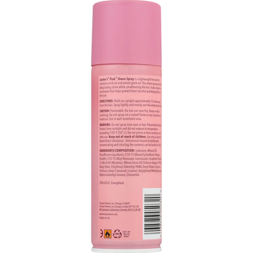 Luster's Pink® Plus 2 - N - 1 Scalp Soother & Oil Sheen Spray – Soothes Scalp + Adds Shine, 9.5 oz & 15.5 oz - Beauty Exchange Beauty Supply