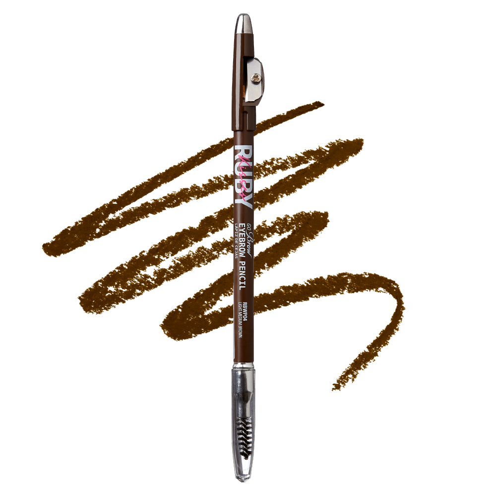 Ruby Kisses Go Brow Wooden Eyebrow Pencil With Brush