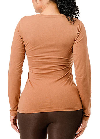 DODO Basic V-Neck Long Sleeve T-Shirt