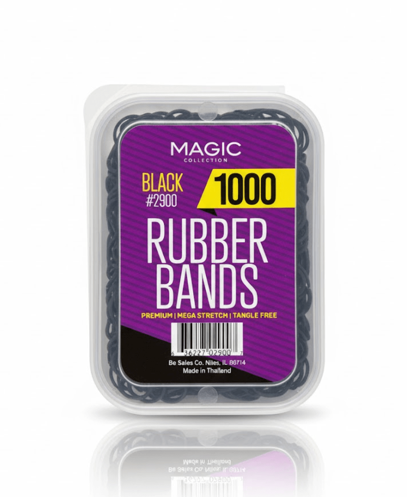 Magic Collection Black Rubber Bands โ Assorted Sizes - Beauty Exchange Beauty Supply