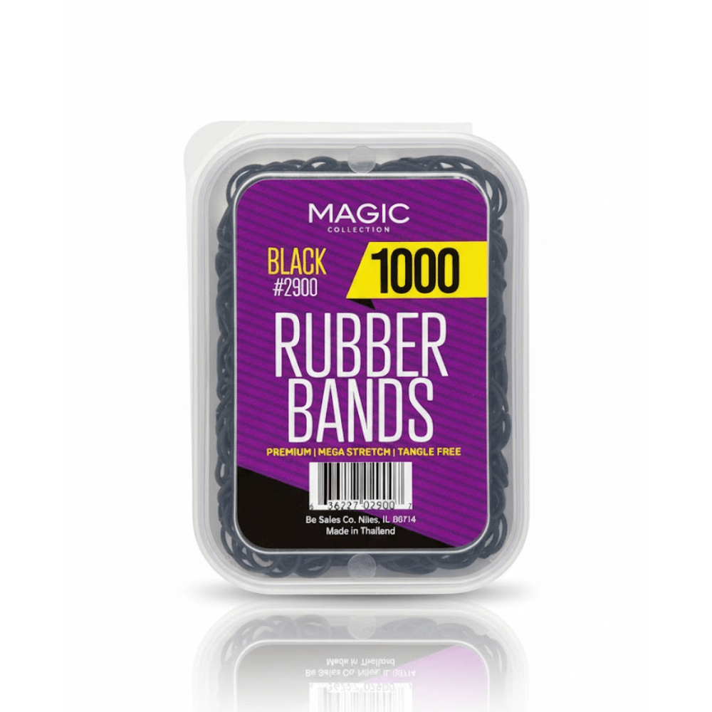 Magic Collection Black Rubber Bands – Assorted Sizes - Beauty Exchange Beauty Supply