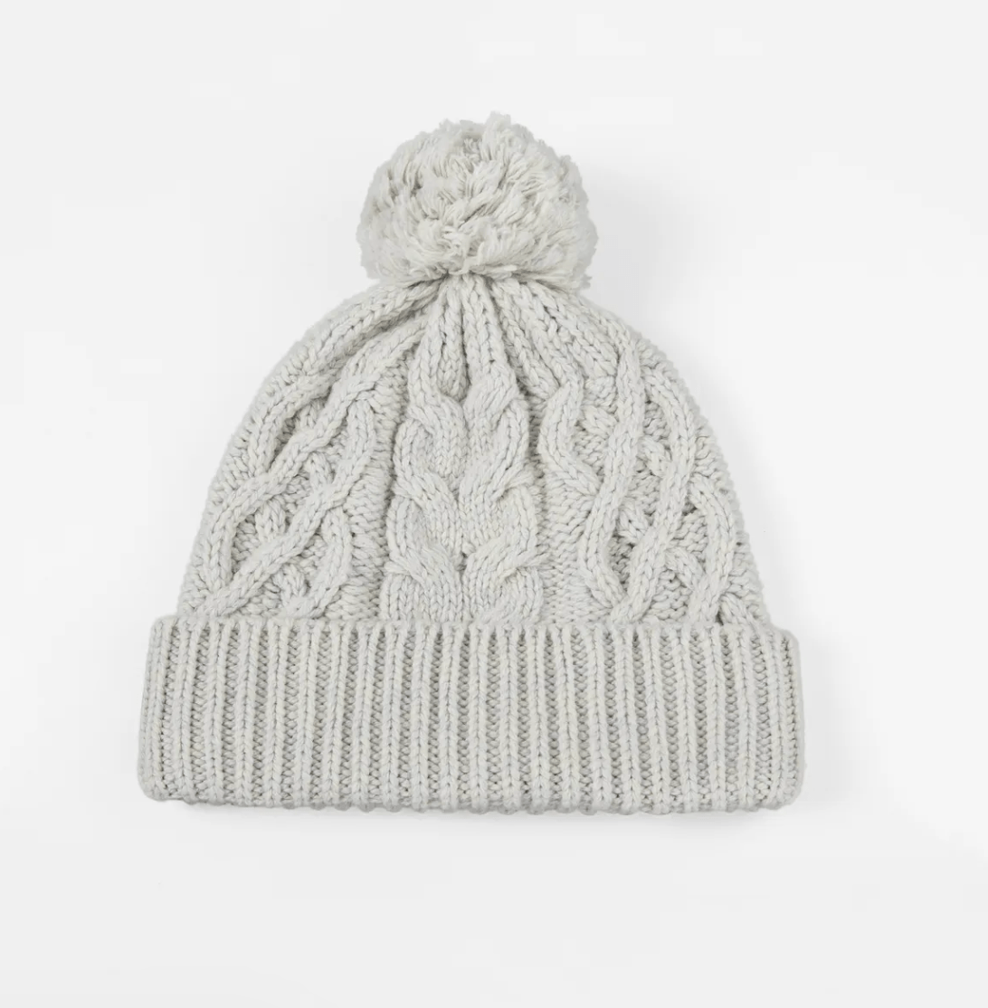 Magic Collection Cable Knit Pom Pom Beanie - Assorted - Beauty Exchange Beauty Supply