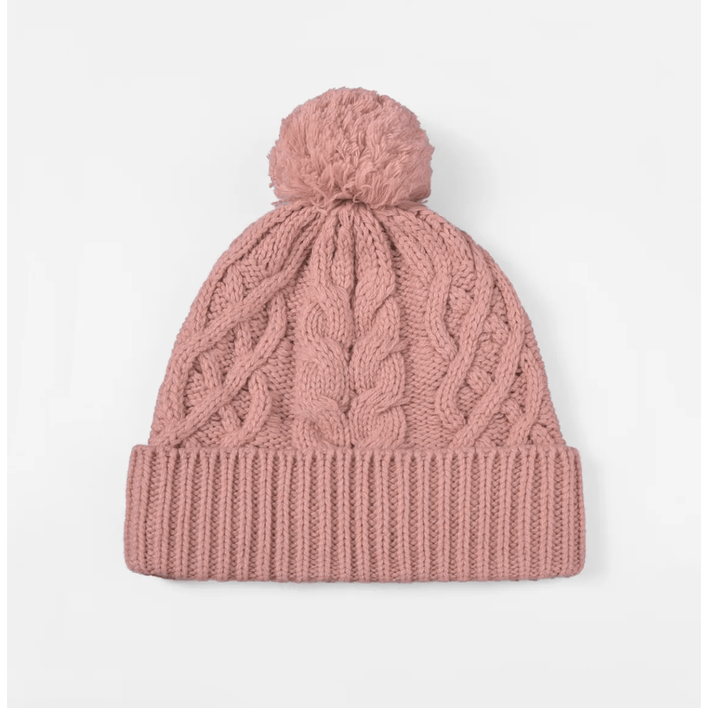 Magic Collection Cable Knit Pom Pom Beanie - Assorted - Beauty Exchange Beauty Supply