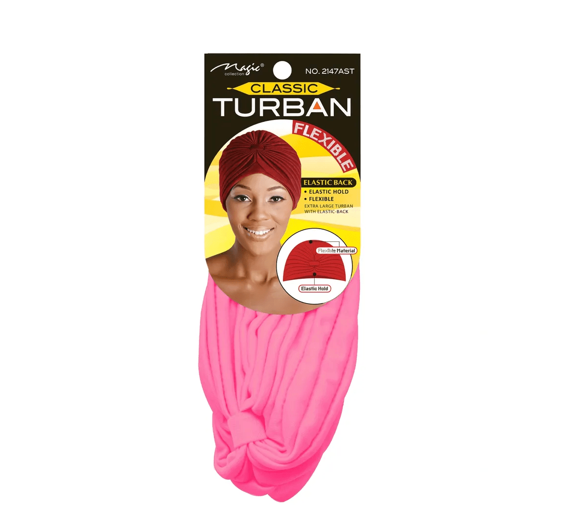 Magic Collection Classic Turban Elastic Hold & Flexible Style - Beauty Exchange Beauty Supply