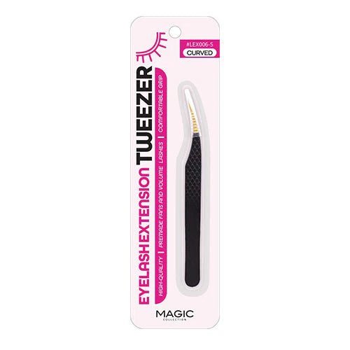 Magic Collection Eyelash Extension Tweezers – Professional Precision Tools in 5 Styles (Fiber Tip, S - Shaped, L - Shaped, Straight, Curved) - Beauty Exchange Beauty Supply