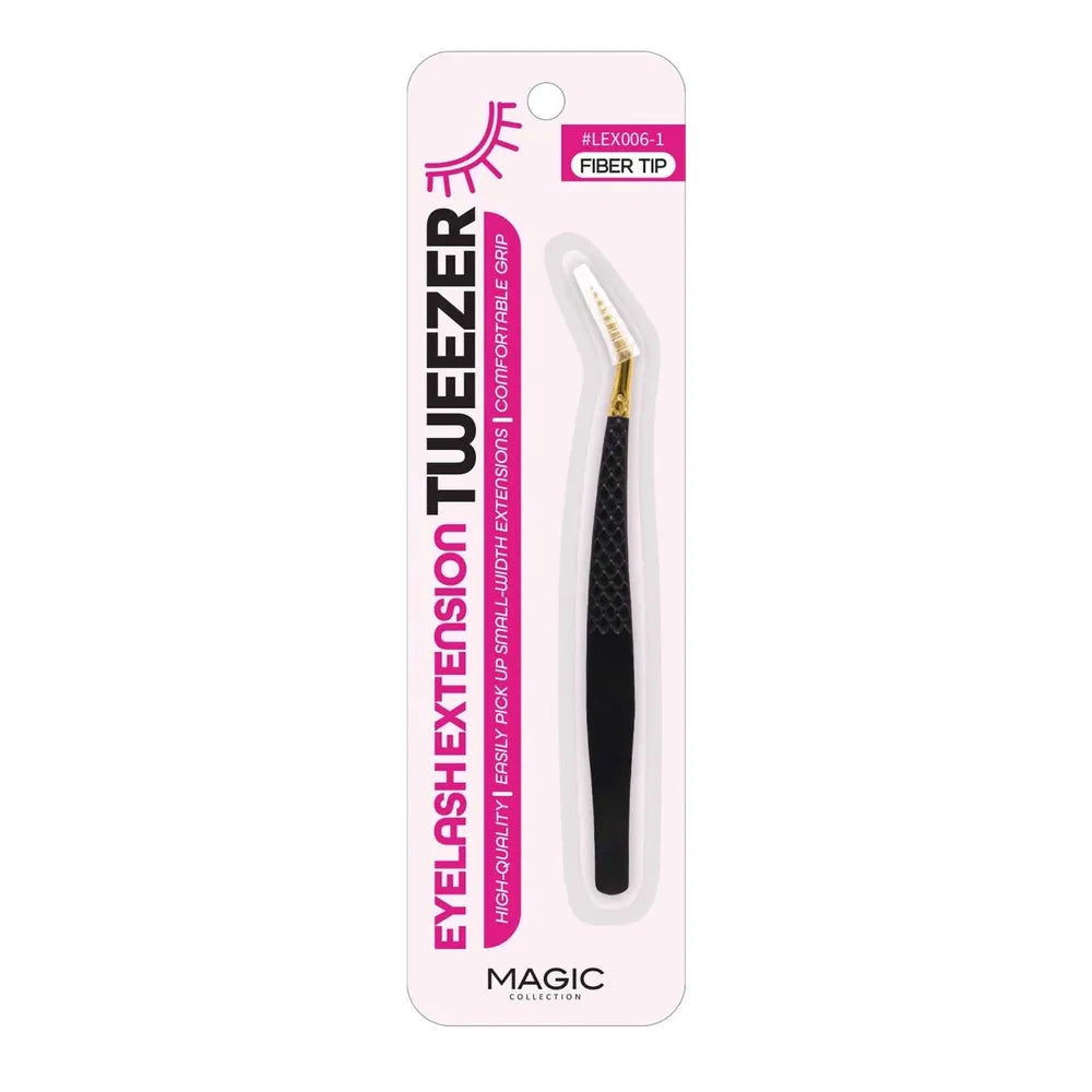 Magic Collection Eyelash Extension Tweezers – Professional Precision Tools in 5 Styles (Fiber Tip, S - Shaped, L - Shaped, Straight, Curved) - Beauty Exchange Beauty Supply
