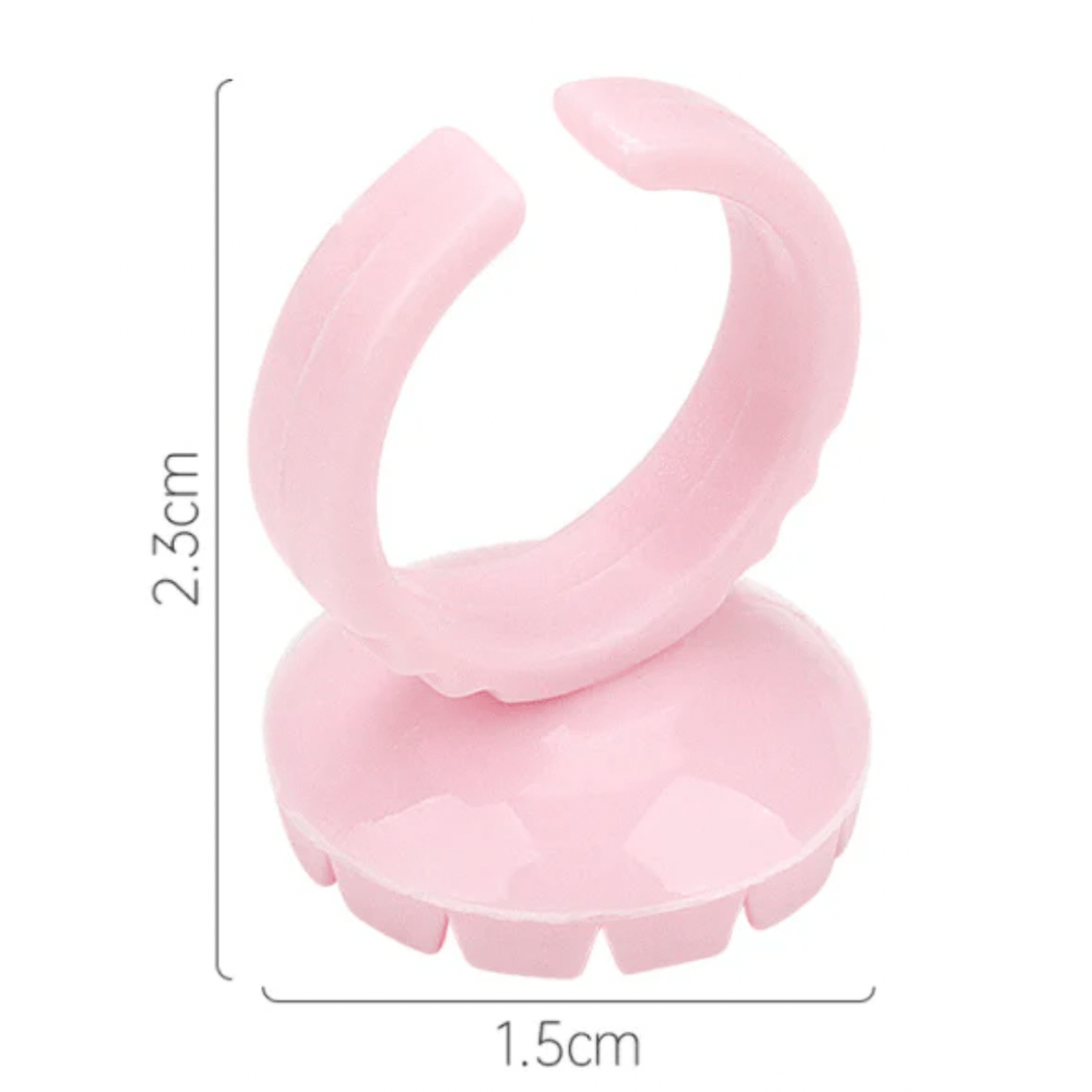Magic Collection Glue Ring – Hands - Free Application for Lash & Nail Glue | 40 pcs | LEX001 | Adjustable & Disposable - Beauty Exchange Beauty Supply