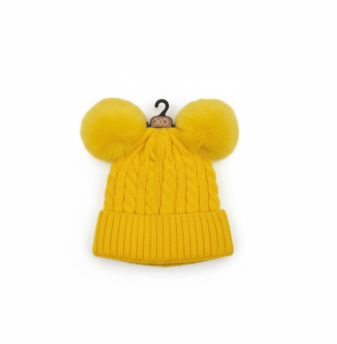 Magic Collection Kids Cable Knit 2 Pom Beanie - Assorted - Beauty Exchange Beauty Supply
