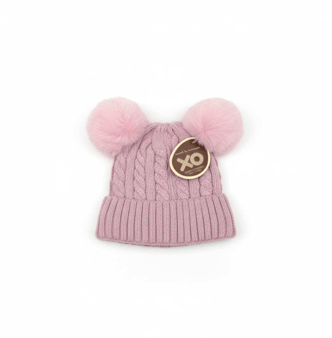Magic Collection Kids Cable Knit 2 Pom Beanie - Assorted - Beauty Exchange Beauty Supply