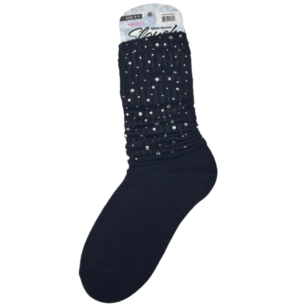 Magic Collection Slouch Beanie with Stones - Beauty Exchange Beauty Supply