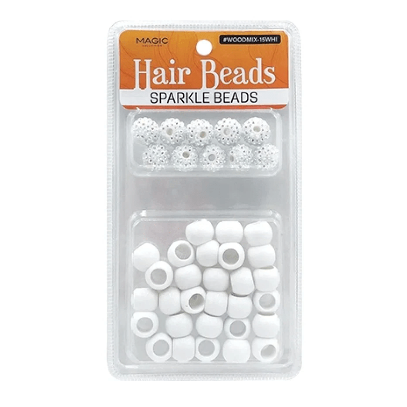 Magic Collection Sparkle Hair Bead Mix Golden or White - Beauty Exchange Beauty Supply