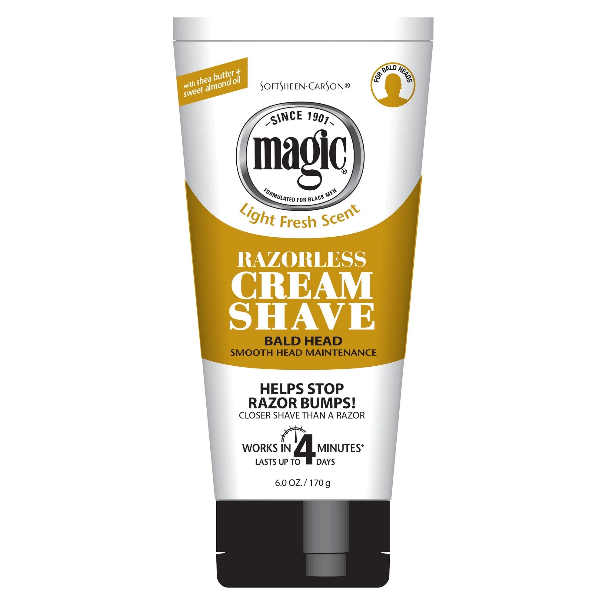 Magic Hair Removal Cream –Razor - Free Bald Head Maintenance 6 oz - Beauty Exchange Beauty Supply