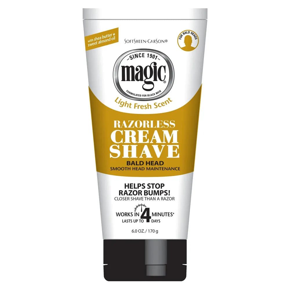Magic Hair Removal Cream –Razor - Free Bald Head Maintenance 6 oz - Beauty Exchange Beauty Supply