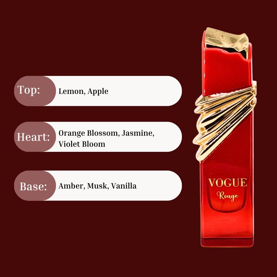 Maison Alhambra Vogue Rouge Eau De Parfum Spray – 3.4oz - Beauty Exchange Beauty Supply