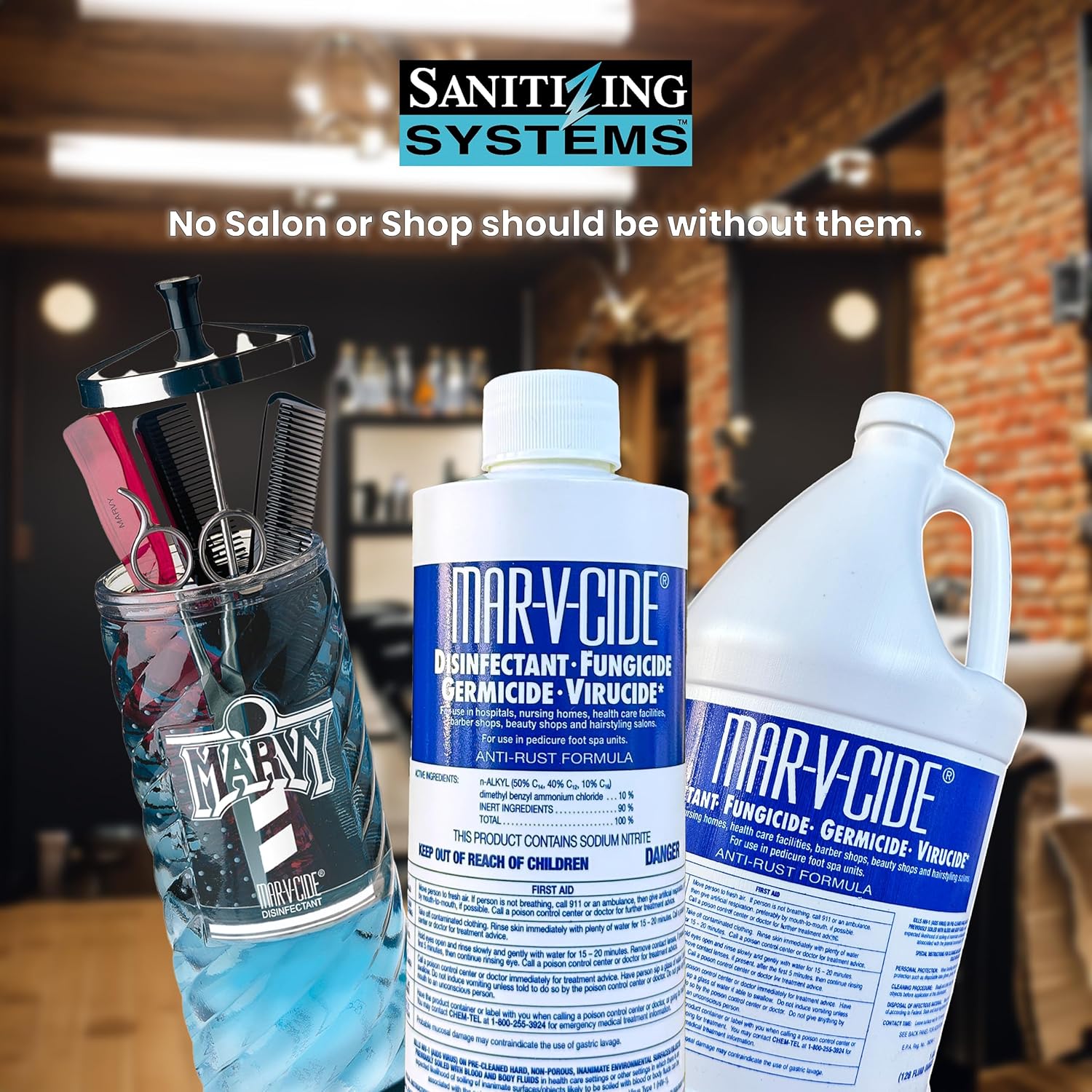 MAR - V - CIDE Disinfectant โ Barber & Spa Tools - 16 oz - Beauty Exchange Beauty Supply