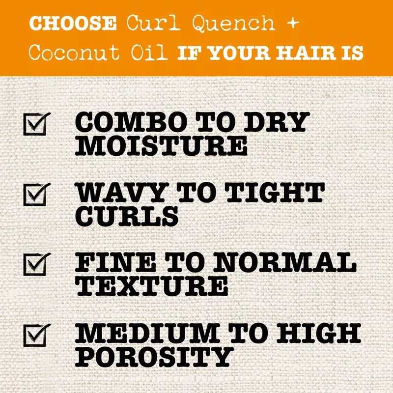 Maui Moisture Curl Quench + Coconut Oil Conditioner | For Thick, Curly Hair โ Intense Hydration, Frizz Control & Definition โ 13 fl oz - Beauty Exchange Beauty Supply