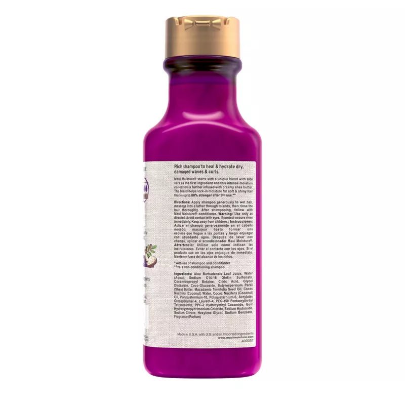 Maui Moisture Shampoos | (3 Variants) Nourish, Hydrate, or Strengthen – There’s a tropical fix for every hair journey! – 13 fl oz - Beauty Exchange Beauty Supply