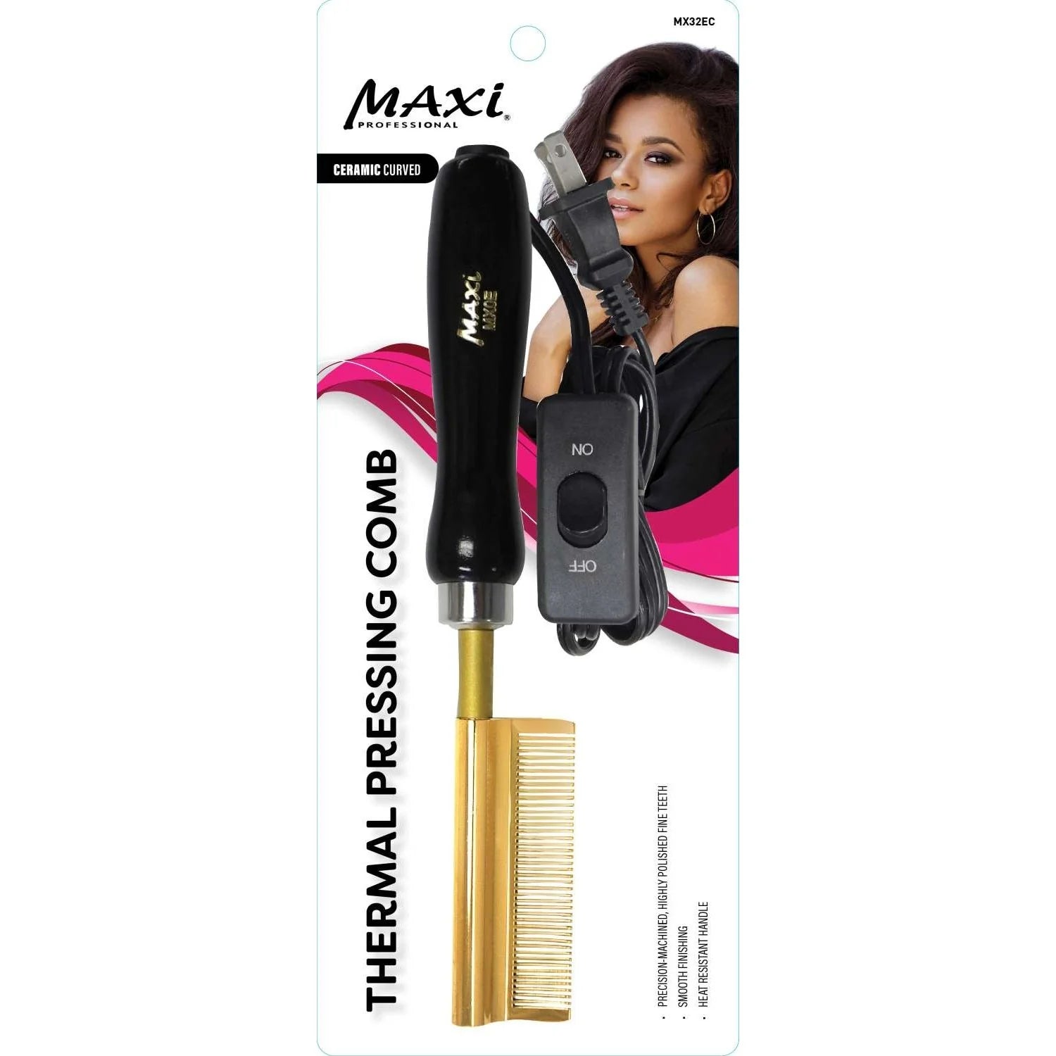 Maxi Professional Thermal Pressing Comb – Copper, Brass & Ceramic Variants - Beauty Exchange Beauty Supply