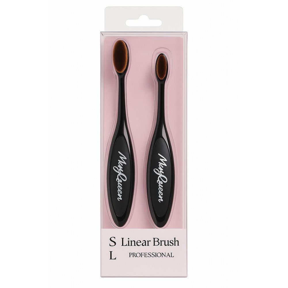 May Queen Dual Makeup Brush Sets – Linear & Circle Brushes for Precision and Blending | 06 & 07 Variants - Beauty Exchange Beauty Supply