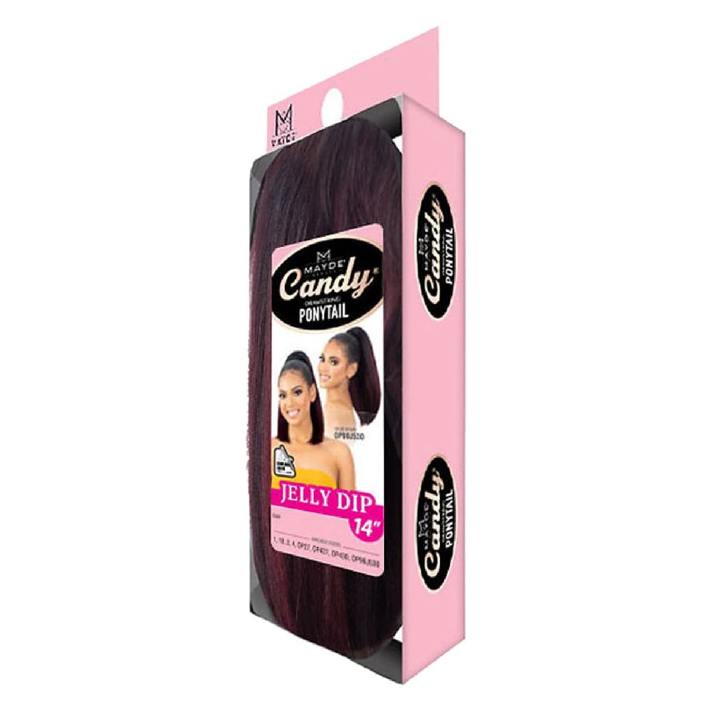Mayde Beauty Candy Drawstring Ponytail – Jelly Dip 14” | Soft Curls & Bold Color | Quick Style Fix - Beauty Exchange Beauty Supply