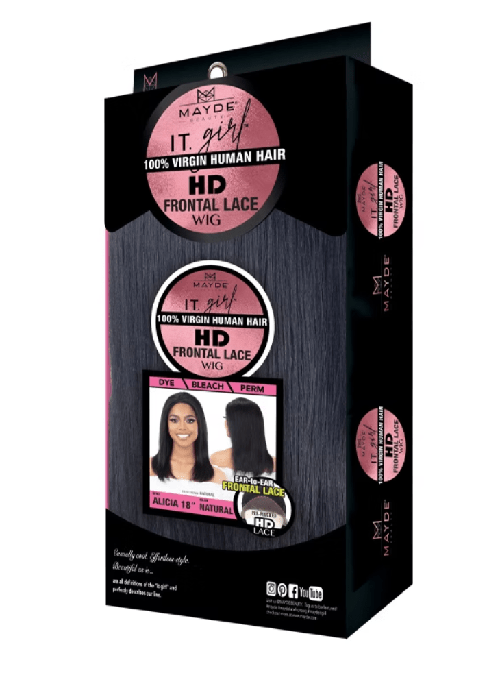 Mayde Beauty It Girl HD Lace Wig Human Hair 18" โ Alicia - Beauty Exchange Beauty Supply