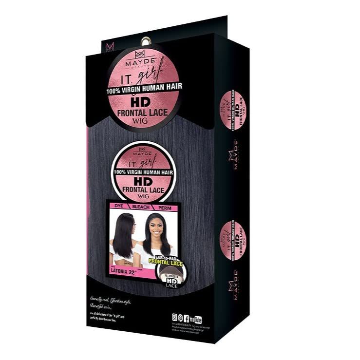 Mayde Beauty It Girl HD Lace Wig Human Hair 22" – Latonia - Beauty Exchange Beauty Supply