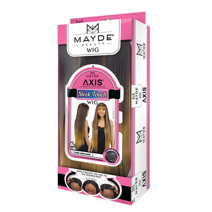 Mayde Beauty “Sleek China Bang” Full Wig – Free Part, Smooth Touch, Bold & Classic Colors | One Size - Beauty Exchange Beauty Supply