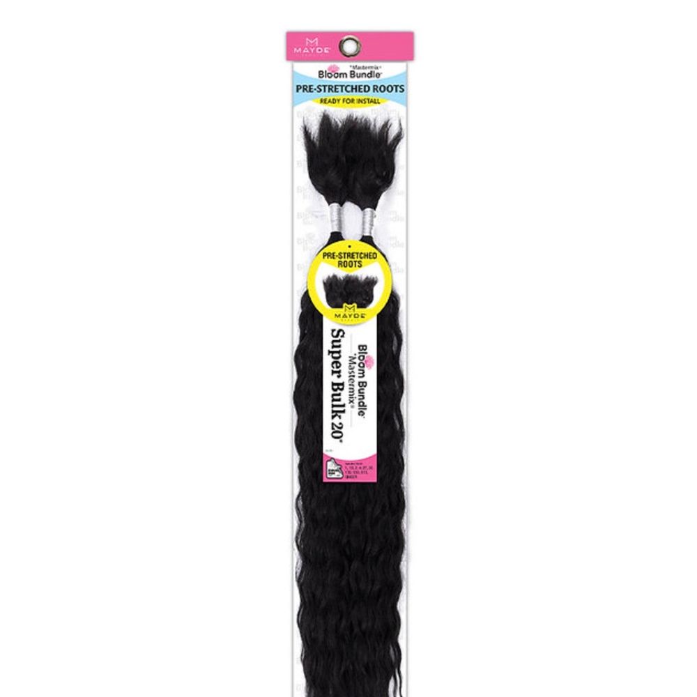 Mayde Beauty Synthetic Bloom Bundle Weave – Super Bulk 20" | Extra Full, Soft & Tangle - Free | For Braids, Crochet & Curly Styles - Beauty Exchange Beauty Supply