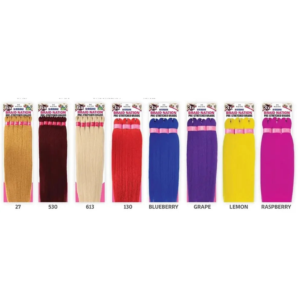 Mayde Beauty Synthetic Braiding Hair – 3X Braid Nation 32″ - Beauty Exchange Beauty Supply