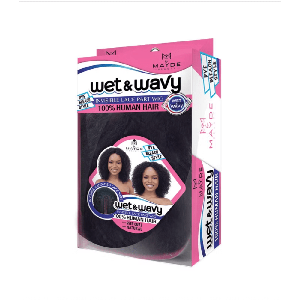 Mayde Beauty Wet & Wavy Human Hair Wig - Deep Curl - Beauty Exchange Beauty Supply