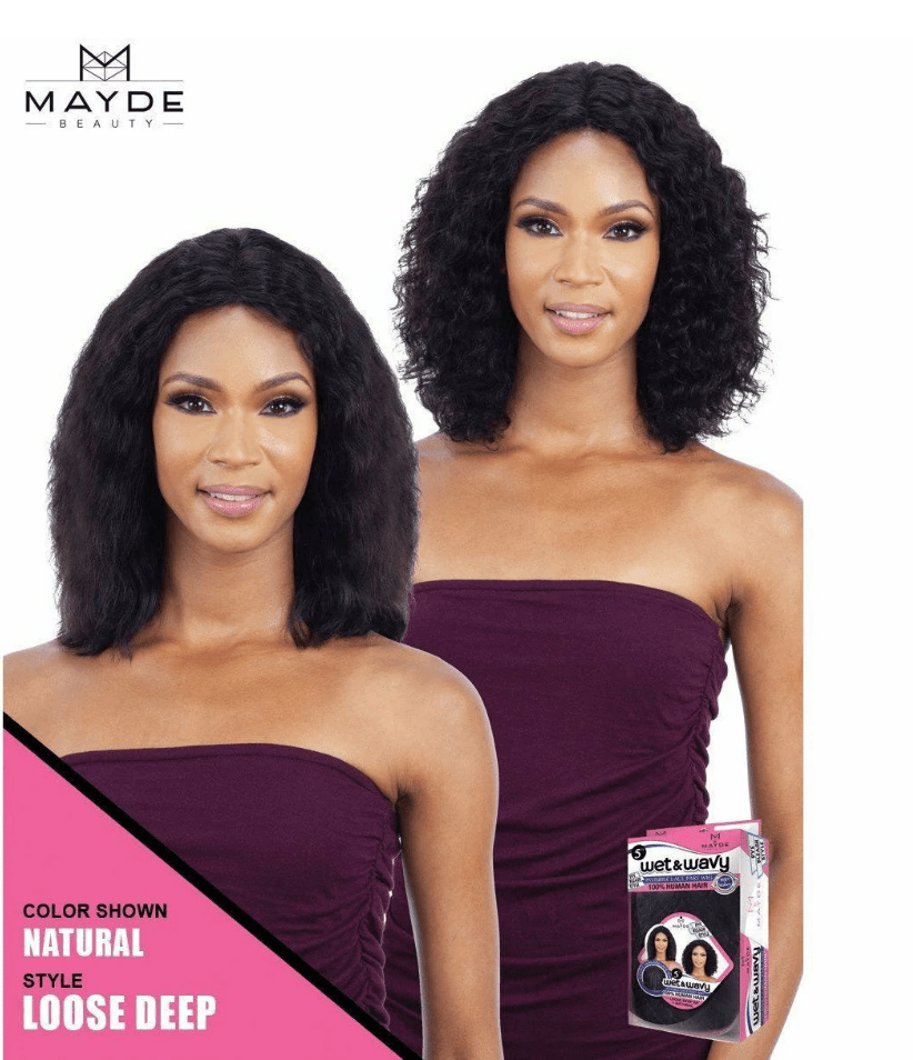 Mayde Beauty Wet & Wavy Human Hair Wig - Loose Deep - Beauty Exchange Beauty Supply