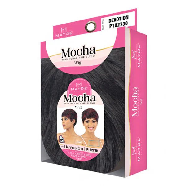 Mayde Mocha 100% Human Hair Wig – Devotion | Elegant Length + Heat Safe & Natural Texture - Beauty Exchange Beauty Supply