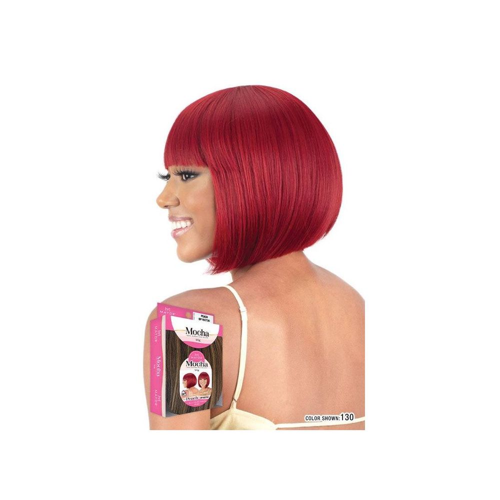 Mayde Mocha 100% Human Hair Wig – Peach | Soft Curls + Everyday Sweetness - Beauty Exchange Beauty Supply