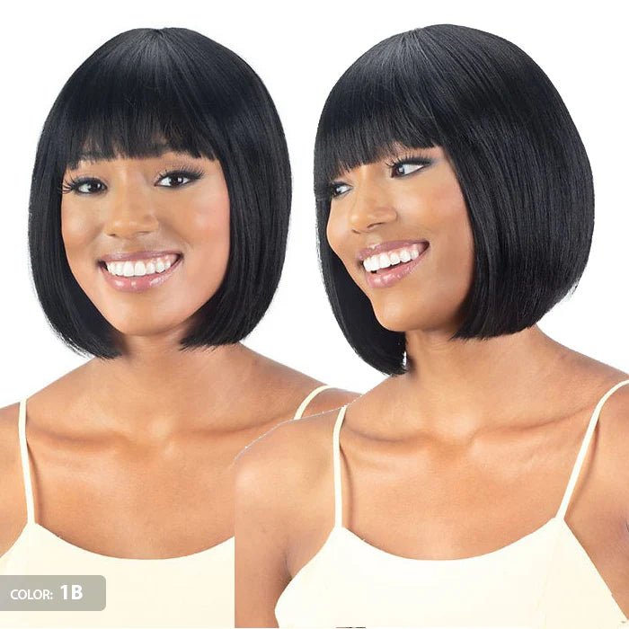 Mayde Mocha 100% Human Hair Wig – Peach | Soft Curls + Everyday Sweetness - Beauty Exchange Beauty Supply