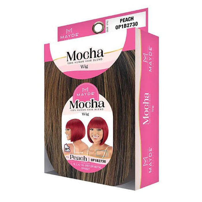 Mayde Mocha 100% Human Hair Wig – Peach | Soft Curls + Everyday Sweetness - Beauty Exchange Beauty Supply