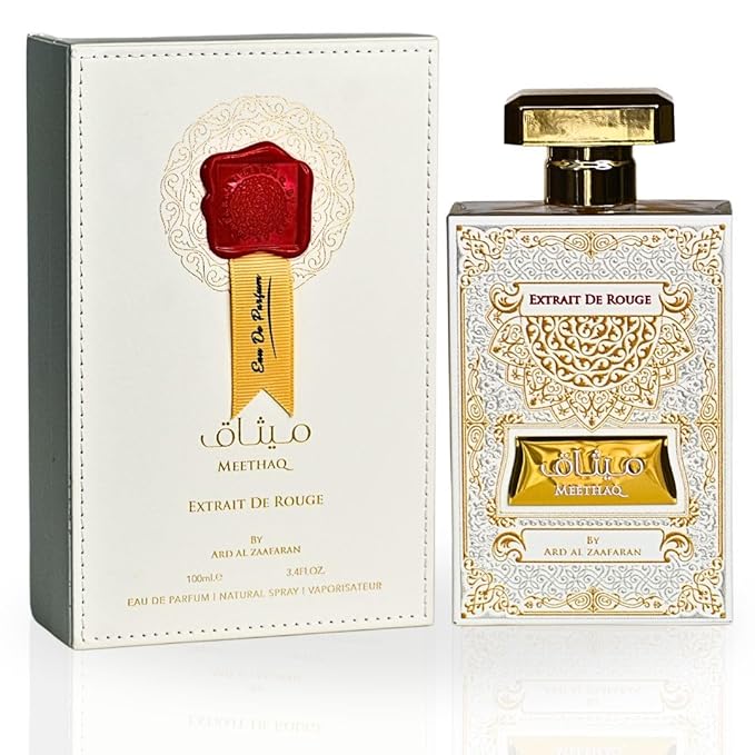 Meethaq Extrait De Rouge Eau de Parfum – Warm Floral Elegance – 100ML (3.4 OZ) by Ard Al Zaafaran - Beauty Exchange Beauty Supply