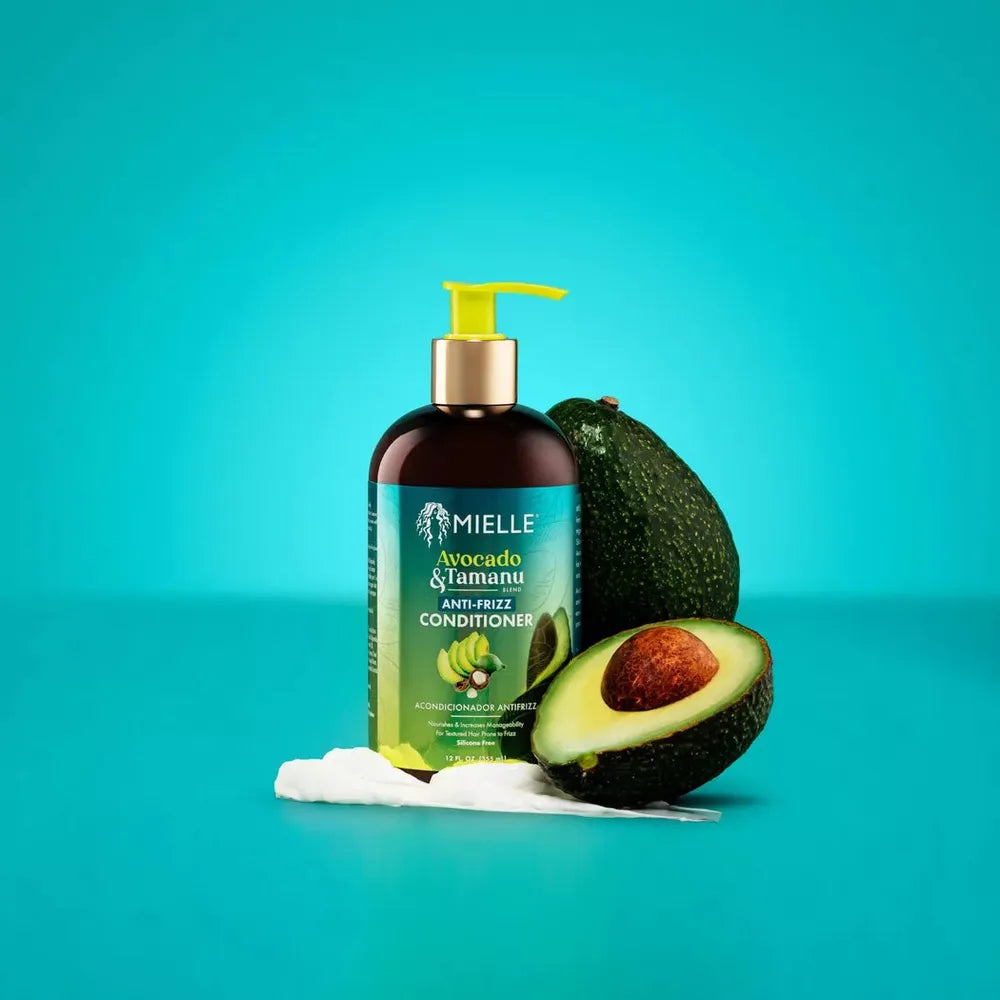 Mielle Avocado & Tamanu Anti - Frizz Shampoo & Conditioner – 12 fl oz - Beauty Exchange Beauty Supply