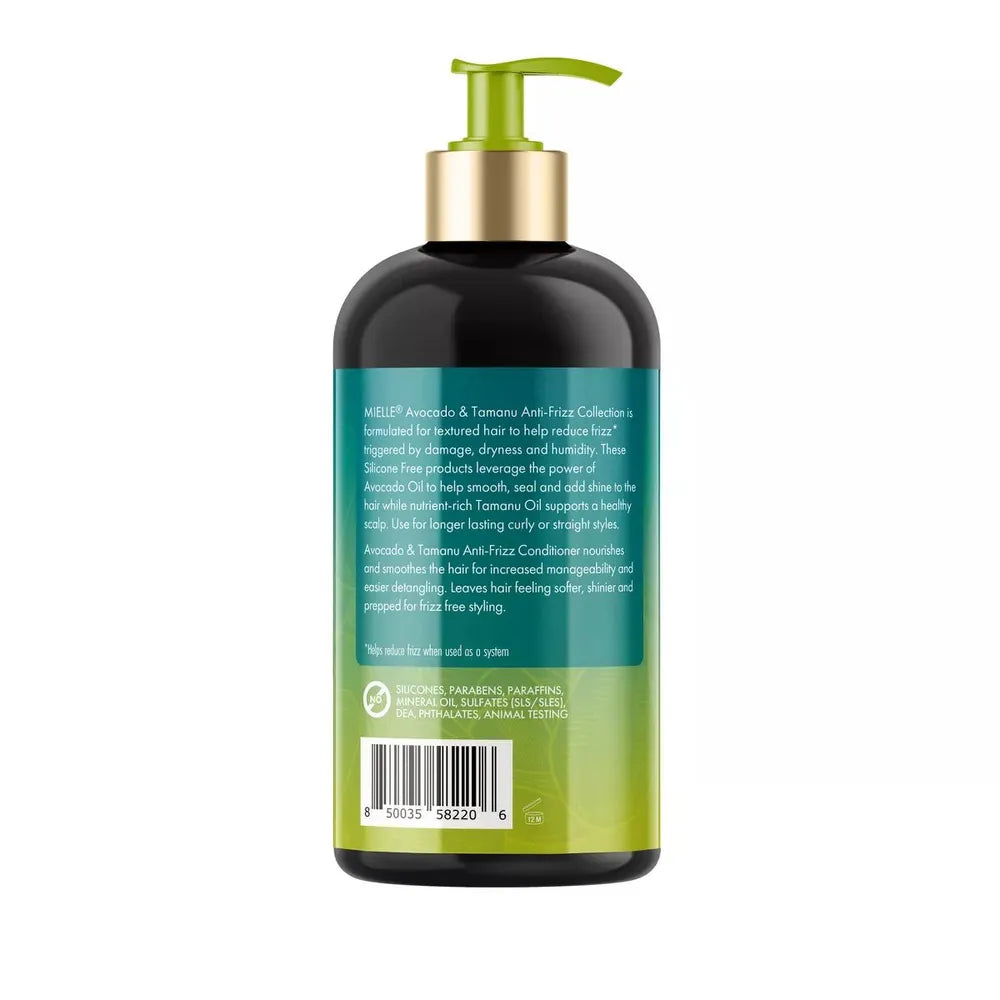 Mielle Avocado & Tamanu Anti - Frizz Shampoo & Conditioner – 12 fl oz - Beauty Exchange Beauty Supply