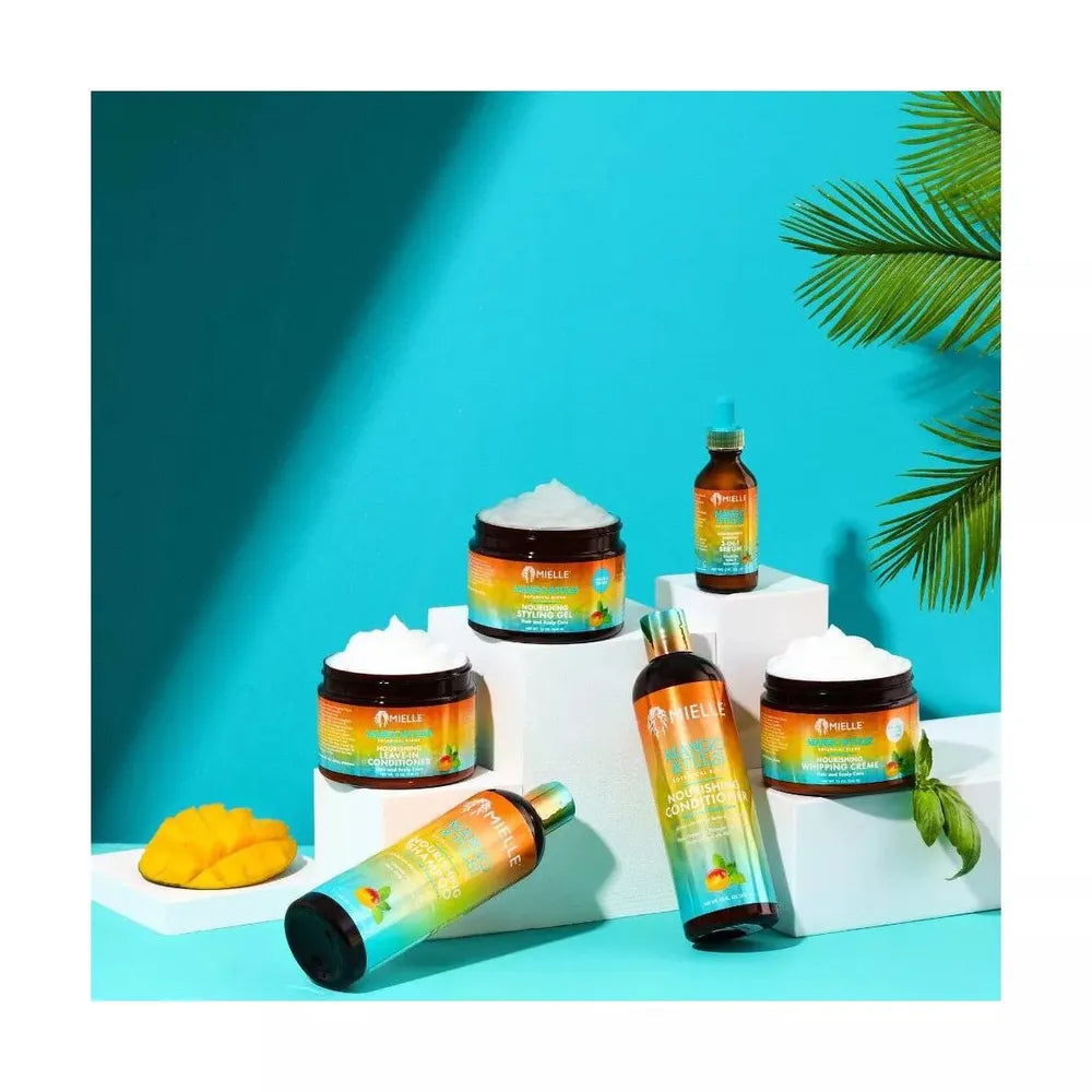 Mielle Organics Leave-In Conditioner Mit Mango & Tulsi – Für Lockiges Und Welliges Haar, Vegan
