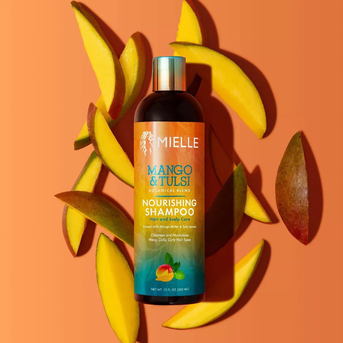 Mielle Mango & Tulsi Nourishing Shampoo & Conditioner – 12 fl oz - Beauty Exchange Beauty Supply