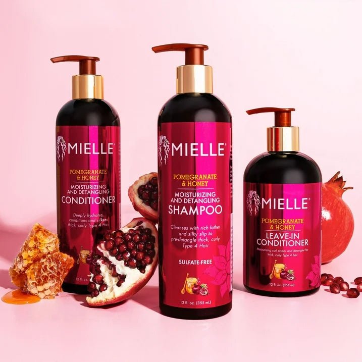 Mielle Organic - Pomegranate & Honey | Leave - In Conditioner | Type 4 Hair | Moisturizing | Curl Primer | 12Oz| - Beauty Exchange Beauty Supply